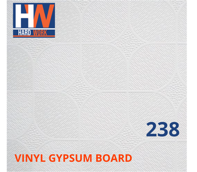 Baldosa HARD WORK Gypsum Board 238 2x2x7mm Blanco